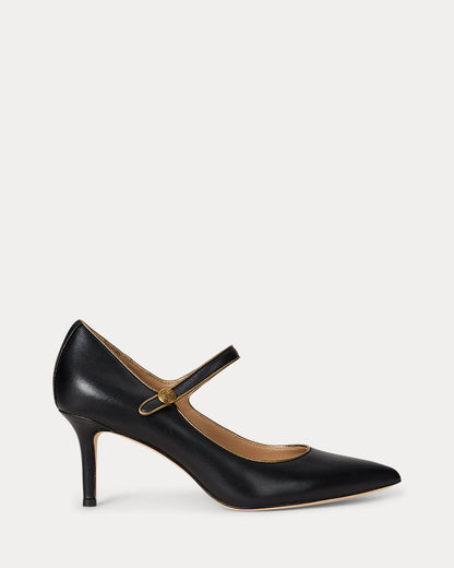 Ralph Lauren Lanette Metallictrim Mary Jane Pump Black