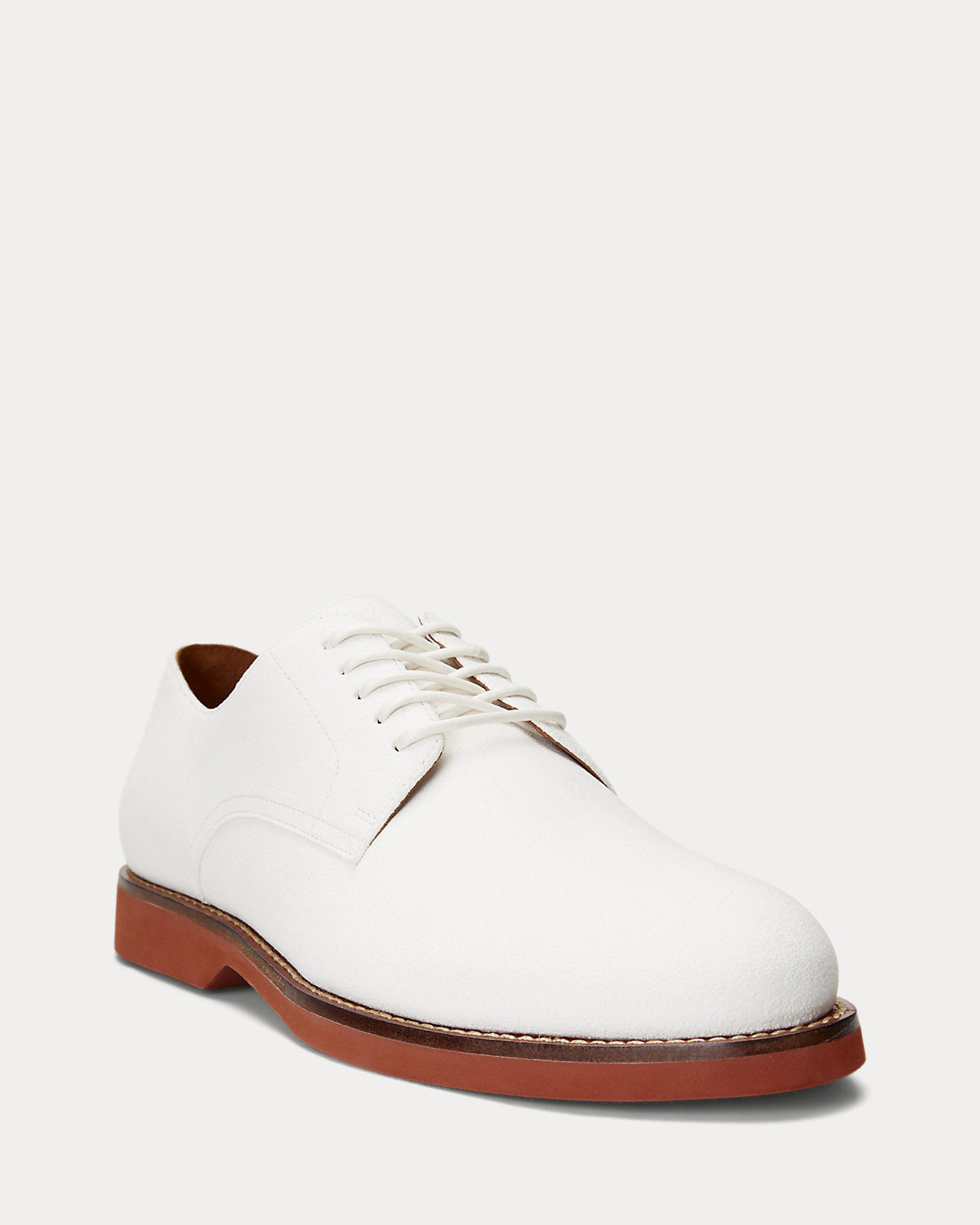 Ralph Lauren Rhett Calfsuede Derby Shoe White