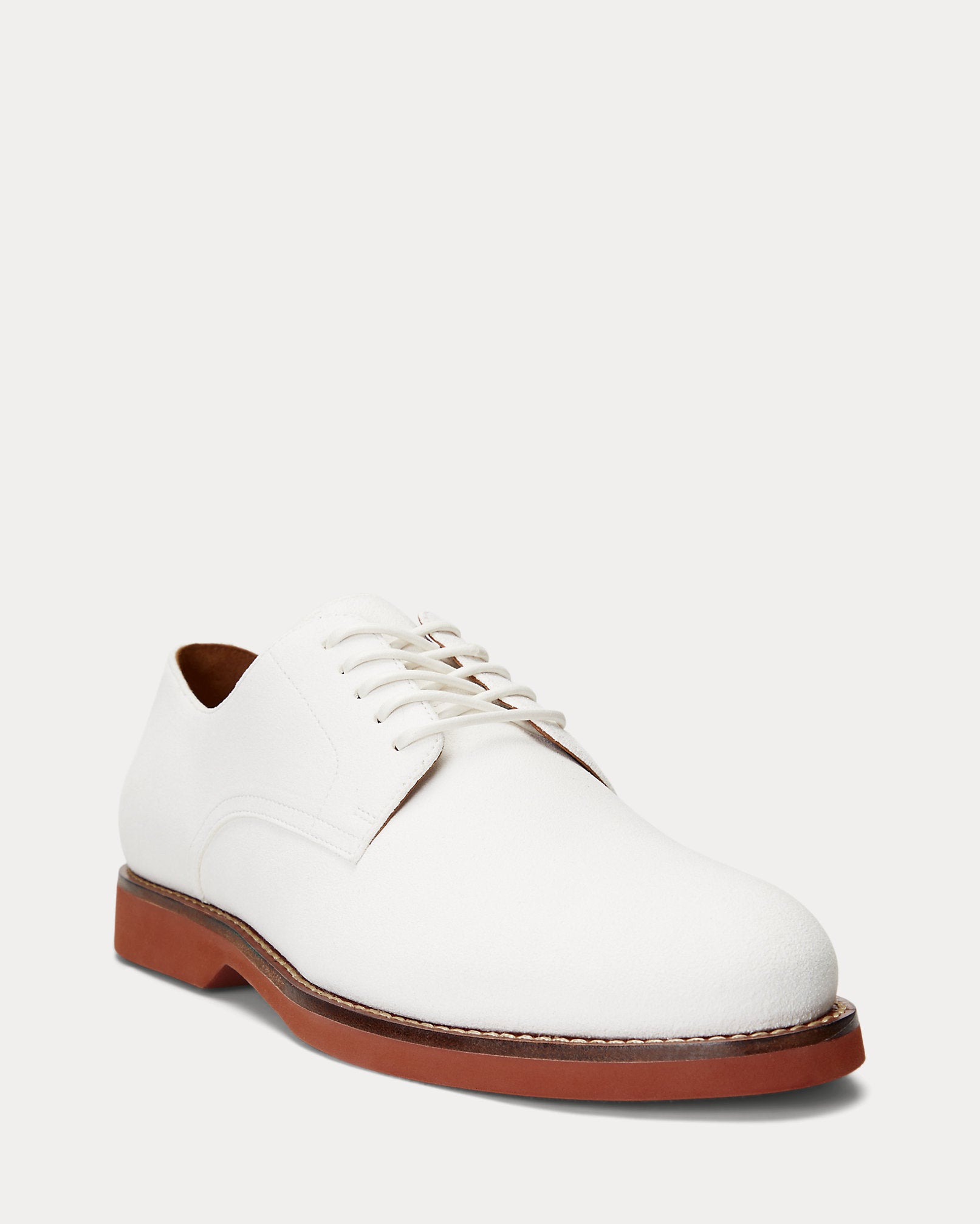 Ralph Lauren Rhett Calfsuede Derby Shoe White