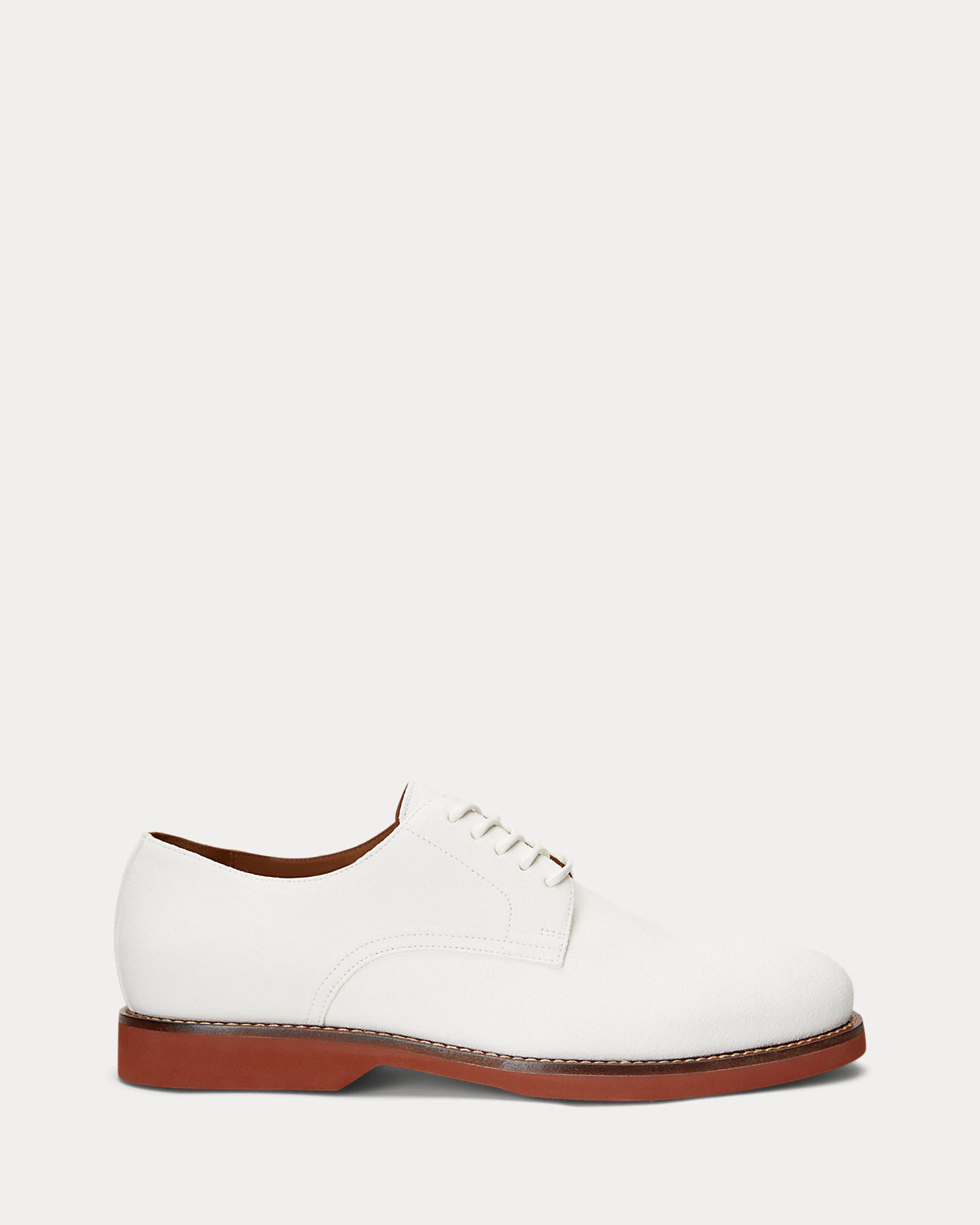 Ralph Lauren Rhett Calfsuede Derby Shoe White