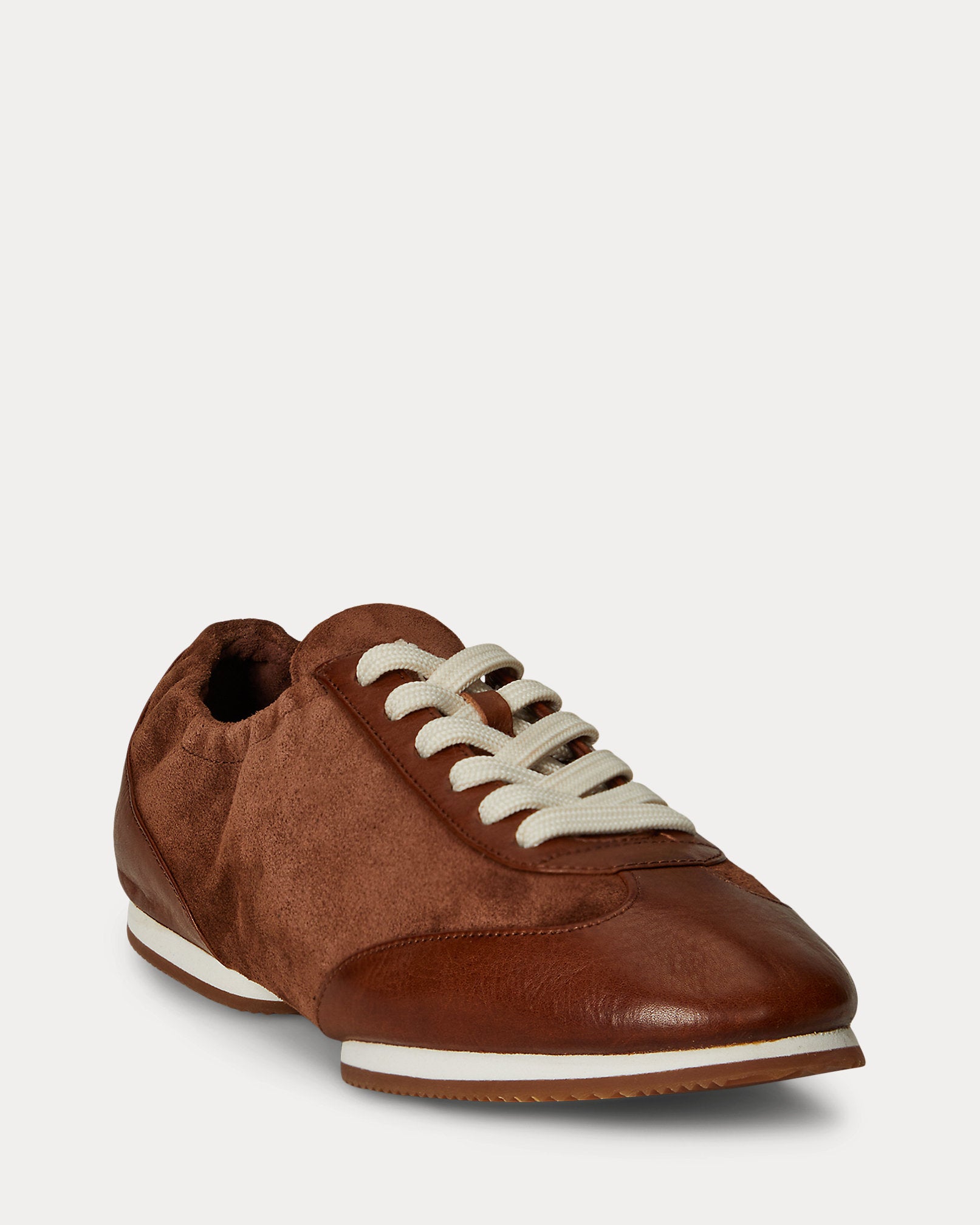 Ralph Lauren The Leathersuede Pony Ballerina Sneaker Coffee