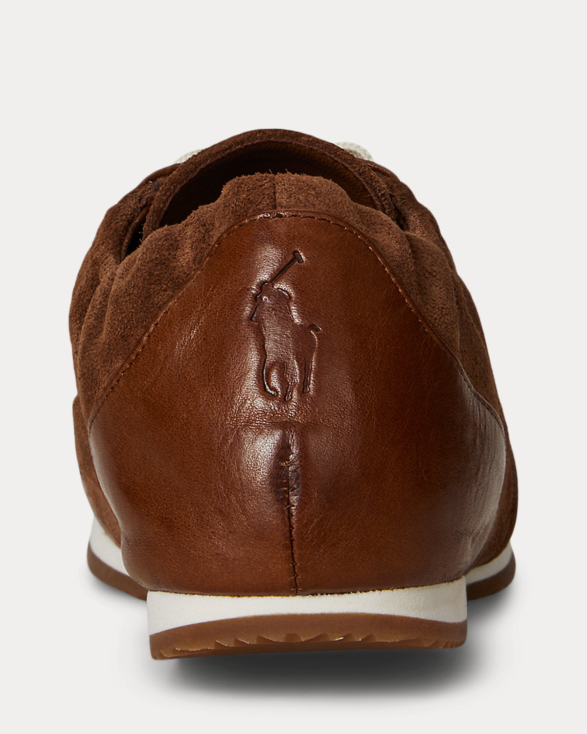 Ralph Lauren The Leathersuede Pony Ballerina Sneaker Coffee
