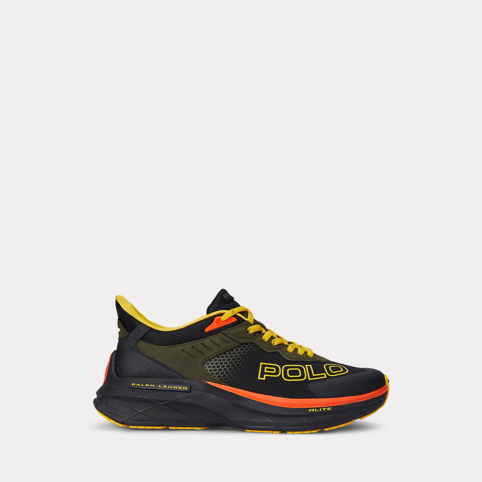 Ralph Lauren Court Blade Ripstop Nubuck Sneaker Olive