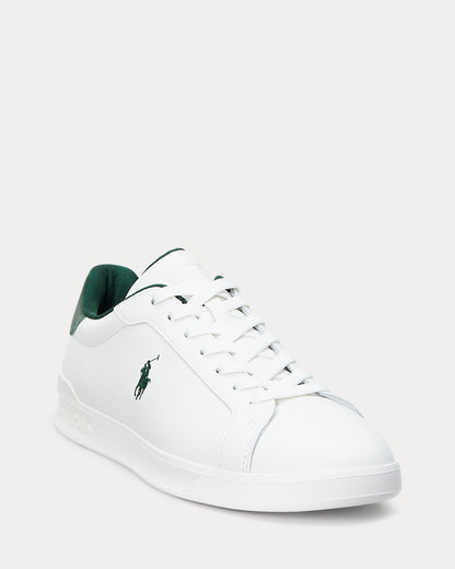Ralph Lauren Heritage Court Ii Leather Sneaker Deckwash White