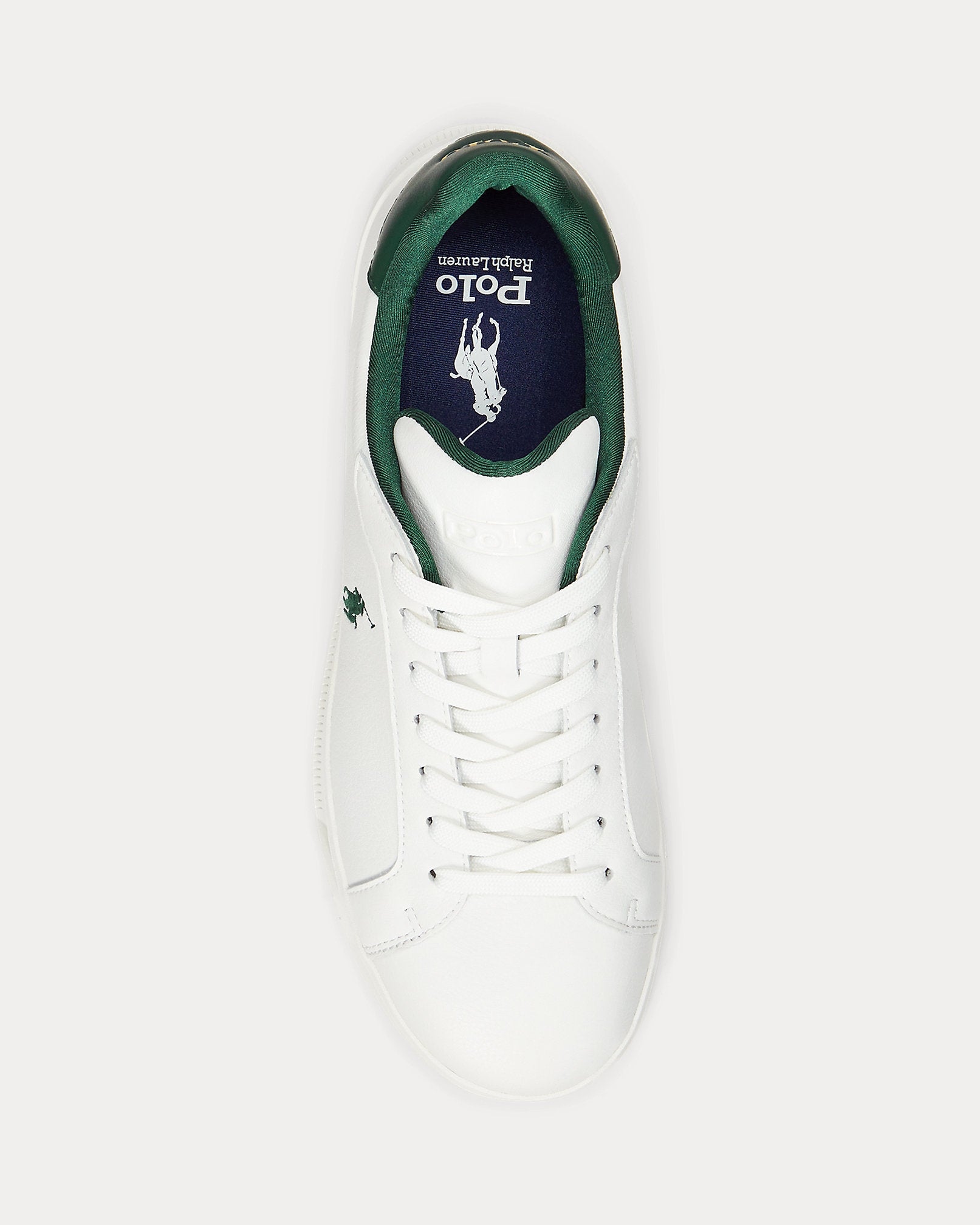 Ralph Lauren Heritage Court Ii Leather Sneaker Deckwash White