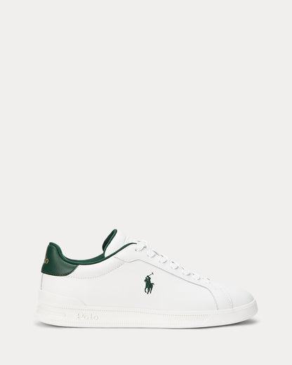 Ralph Lauren Heritage Court Ii Leather Sneaker Deckwash White
