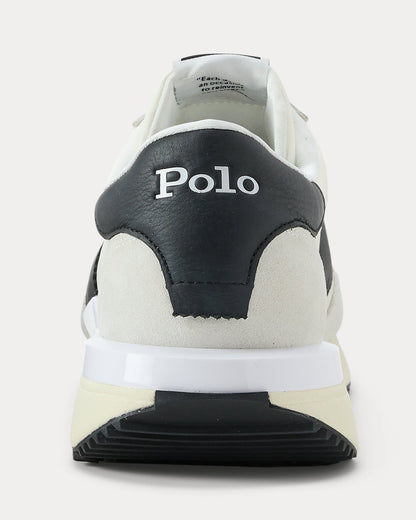 Ralph Lauren Train 89 Suede Oxford Sneaker Tonal Bianco