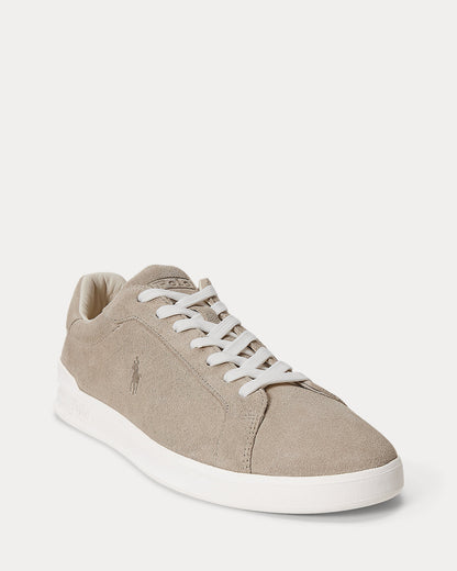 Ralph Lauren Heritage Court Ii Suede Sneaker Milkshake