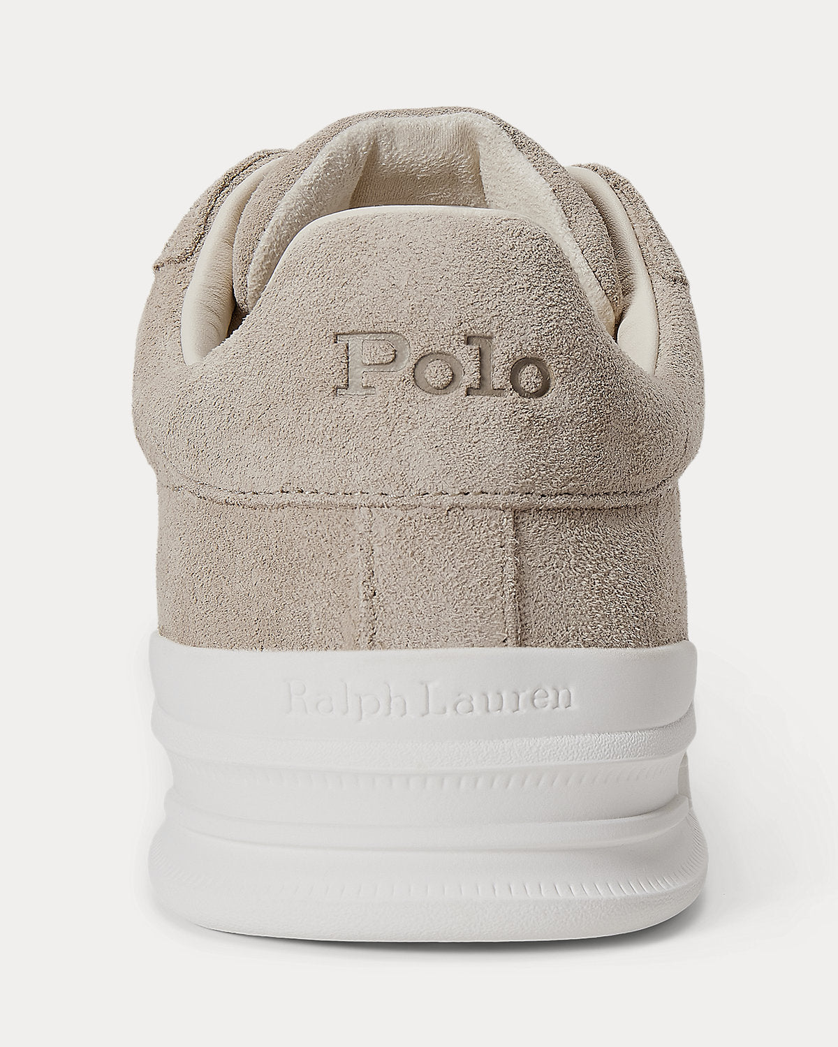 Ralph Lauren Heritage Court Ii Suede Sneaker Milkshake