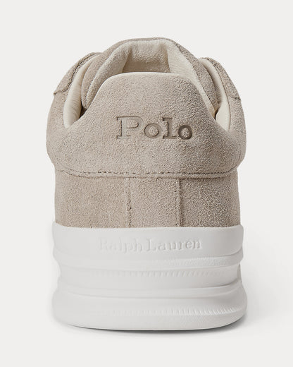 Ralph Lauren Heritage Court Ii Suede Sneaker Milkshake