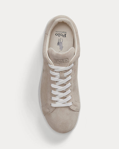 Ralph Lauren Heritage Court Ii Suede Sneaker Milkshake