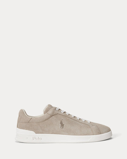 Ralph Lauren Heritage Court Ii Suede Sneaker Milkshake