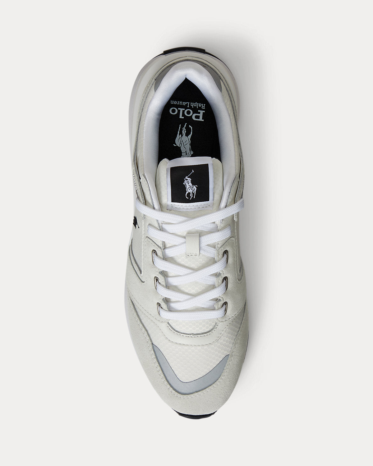 Ralph Lauren Train 89 V2 Suedepaneled Sneaker Bianco
