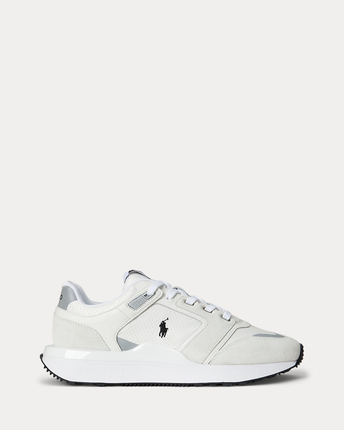 Ralph Lauren Train 89 V2 Suedepaneled Sneaker Bianco