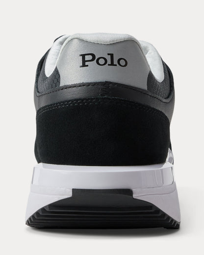 Ralph Lauren Train 89 V2 Suedepaneled Sneaker Black