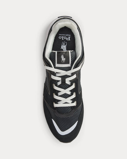 Ralph Lauren Train 89 V2 Suedepaneled Sneaker Black