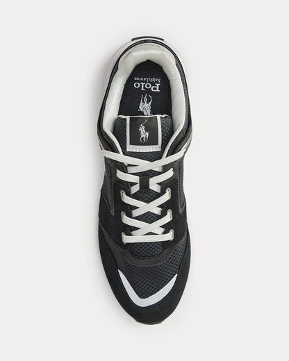 Ralph Lauren Train 89 V2 Suedepaneled Sneaker Black