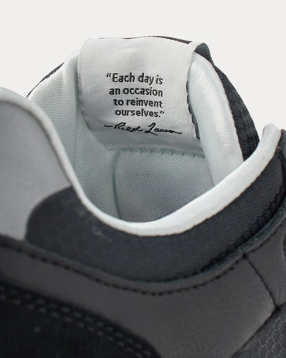 Ralph Lauren Train 89 V2 Suedepaneled Sneaker Black