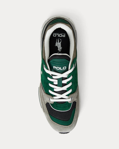Ralph Lauren Trackster 250 Suede Mesh Sneaker Forest