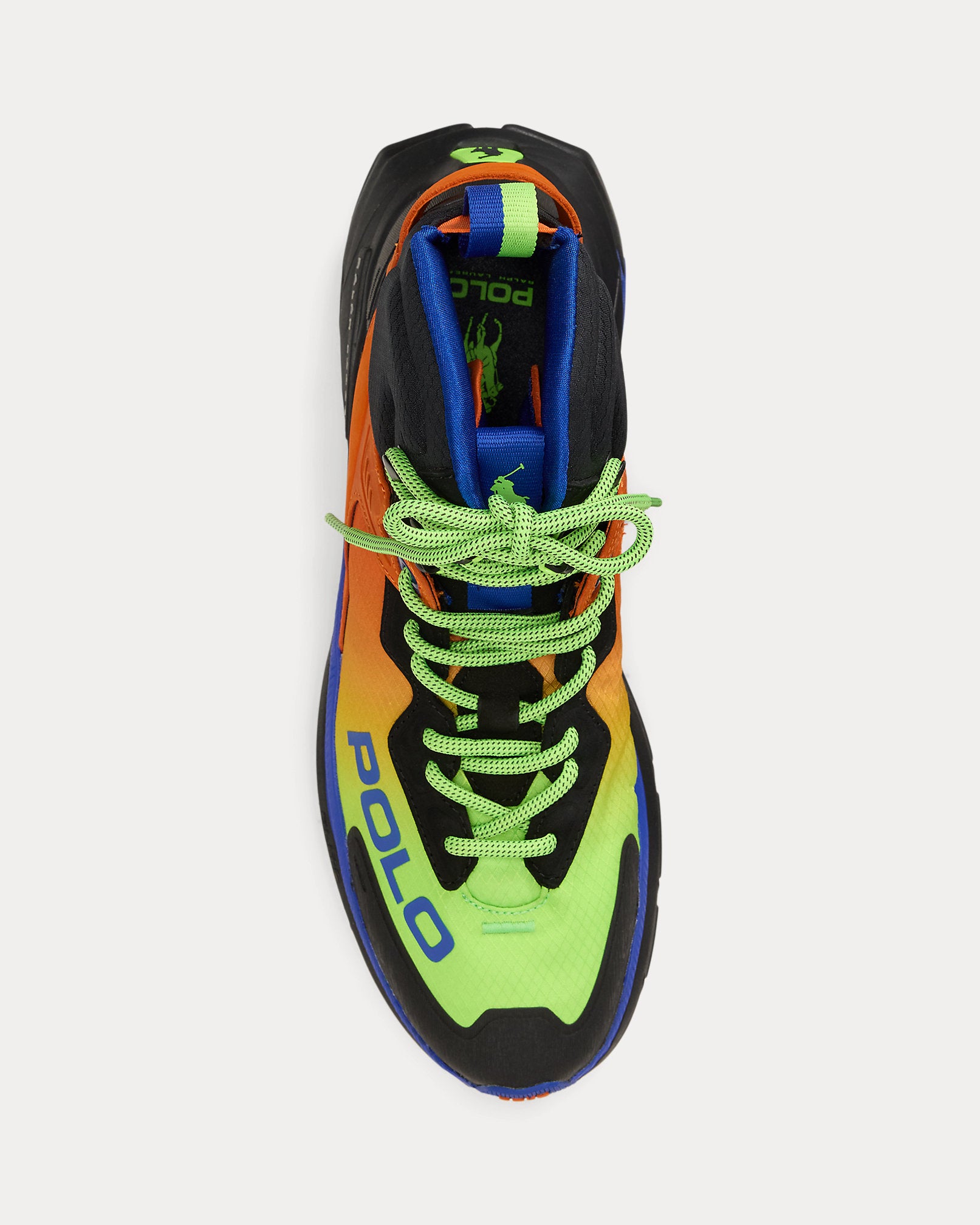 Ralph Lauren Court Blade Mid Hightop Sneaker Fluorescent