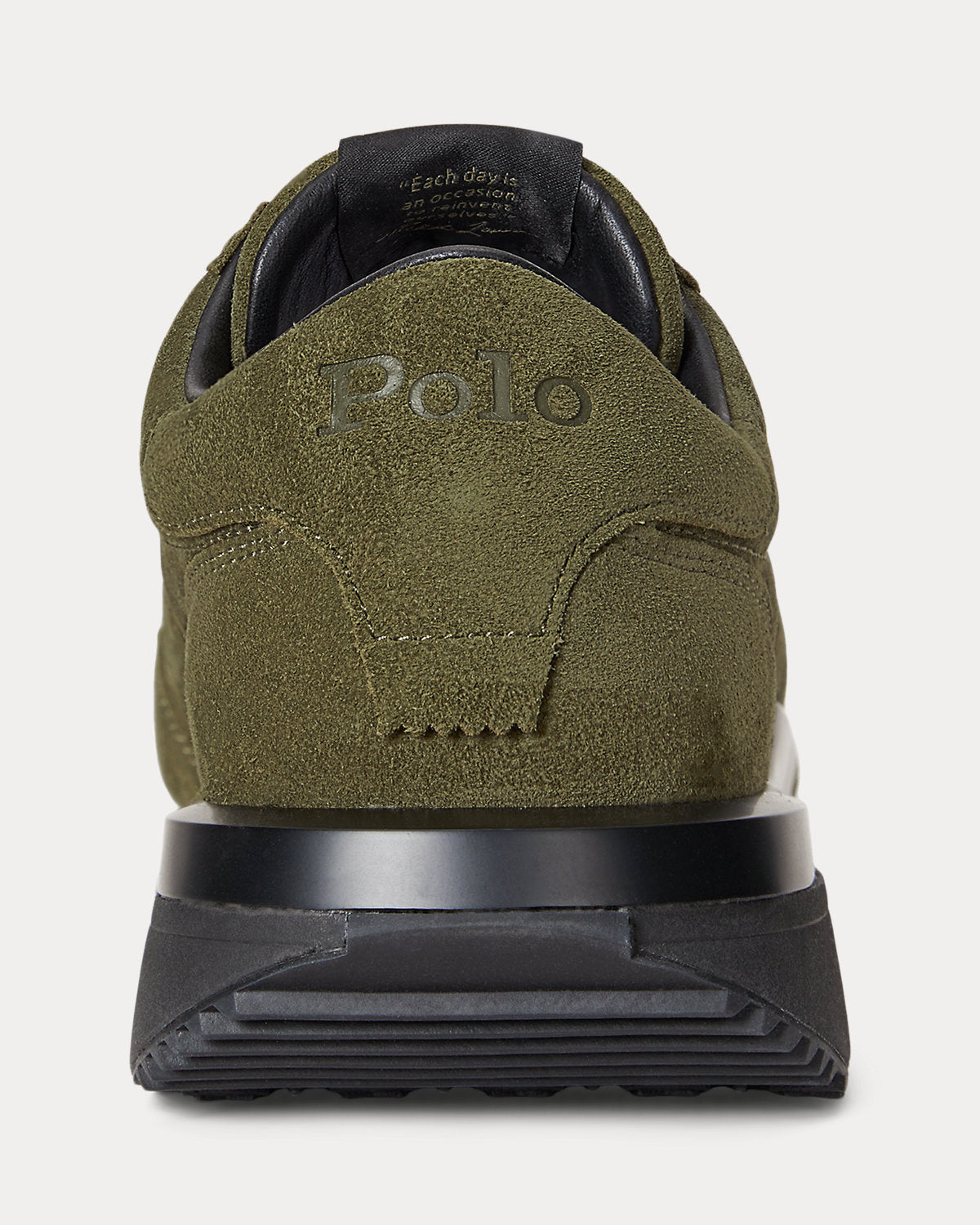 Ralph Lauren Train 89 Suede Sneaker Canopy Olive