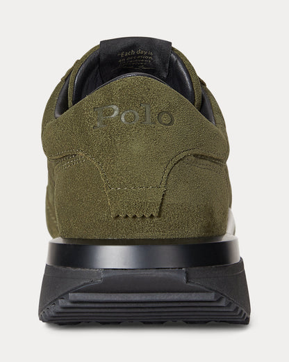 Ralph Lauren Train 89 Suede Sneaker Canopy Olive
