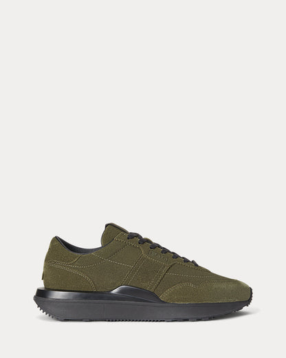 Ralph Lauren Train 89 Suede Sneaker Canopy Olive