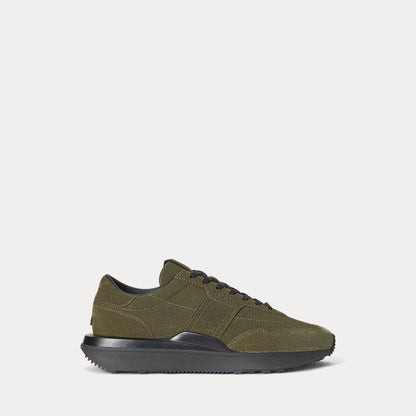 Ralph Lauren Train 89 Suede Sneaker Canopy Olive