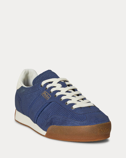 Ralph Lauren Hester Perforated Suede Sneaker Light Navy