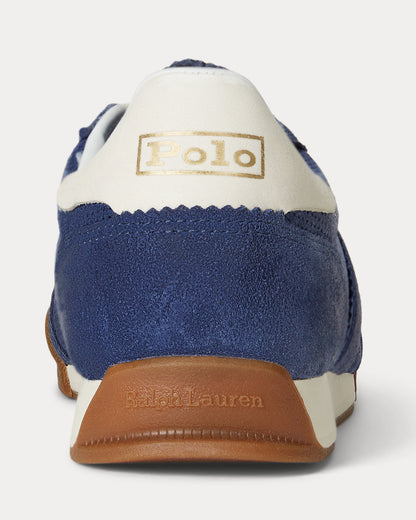 Ralph Lauren Hester Perforated Suede Sneaker Light Navy