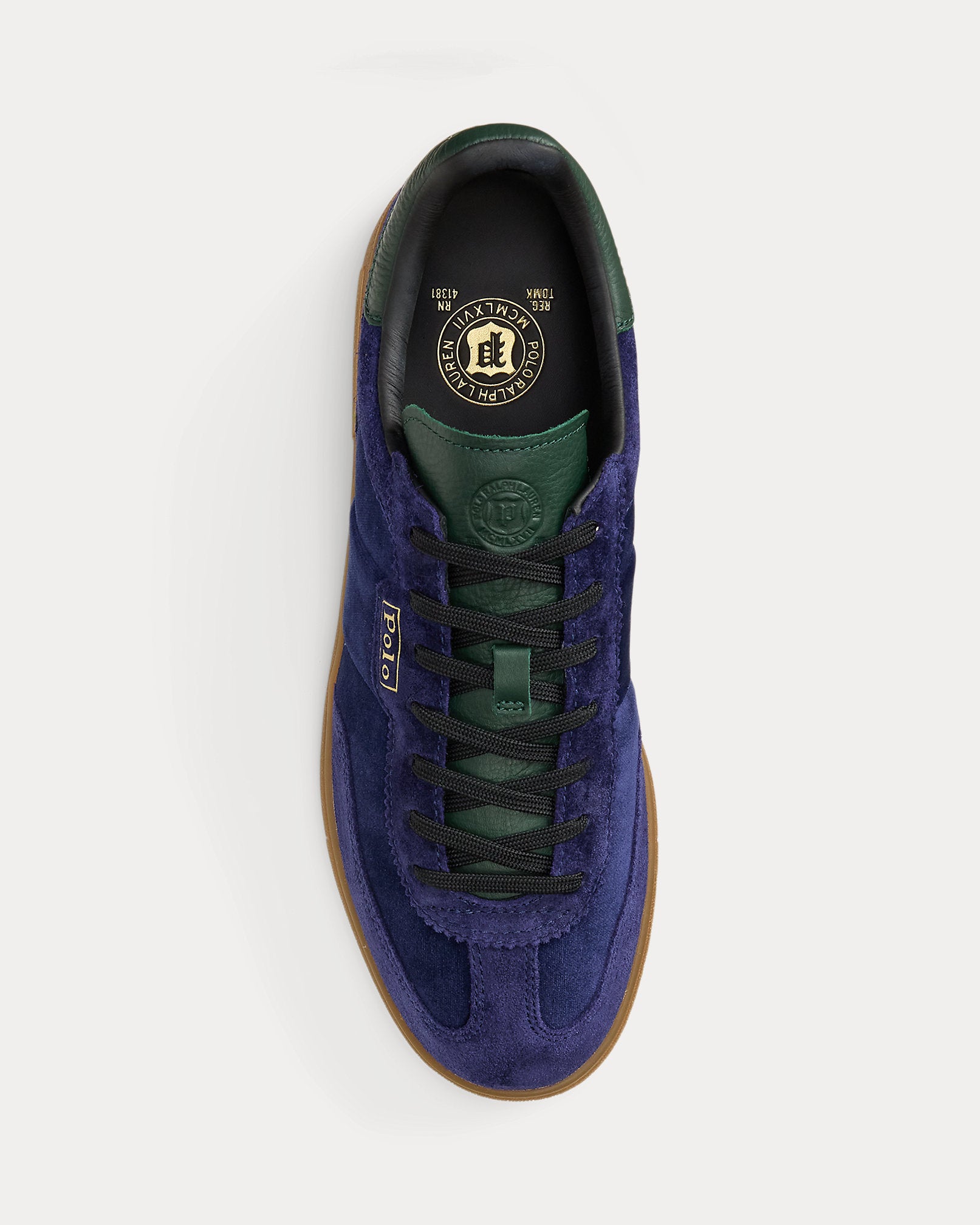 Ralph Lauren Bedford Suede Velvet Sneaker Navy