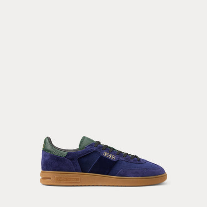 Ralph Lauren Bedford Suede Velvet Sneaker Navy