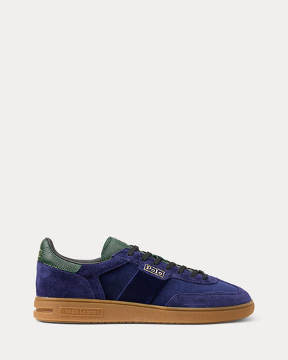 Ralph Lauren Bedford Suede Velvet Sneaker Navy