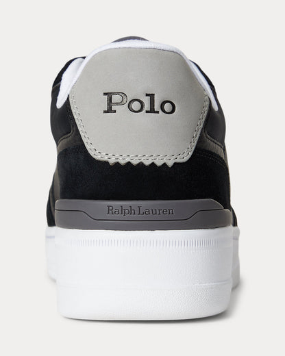 Ralph Lauren Open Masters Suedepaneled Sneaker Black