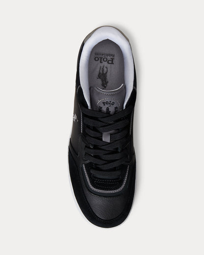 Ralph Lauren Open Masters Suedepaneled Sneaker Black