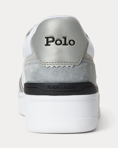 Ralph Lauren Open Masters Suedepaneled Sneaker Tonal Grey