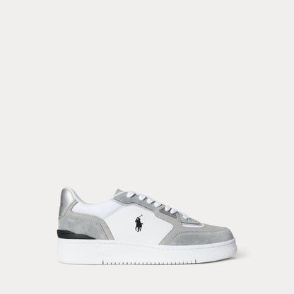Ralph Lauren Open Masters Suedepaneled Sneaker Tonal Grey