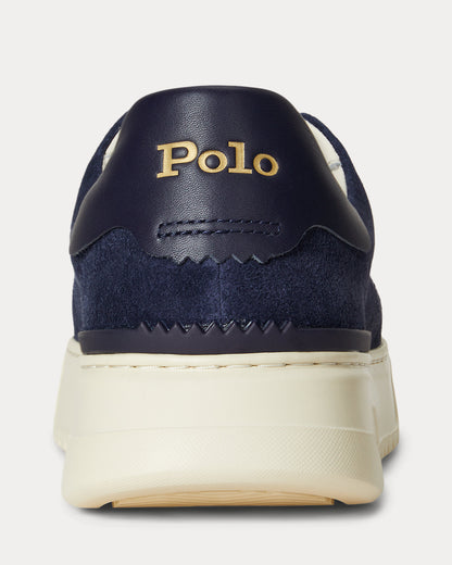 Ralph Lauren Rlite Court Suede Sneaker Navy