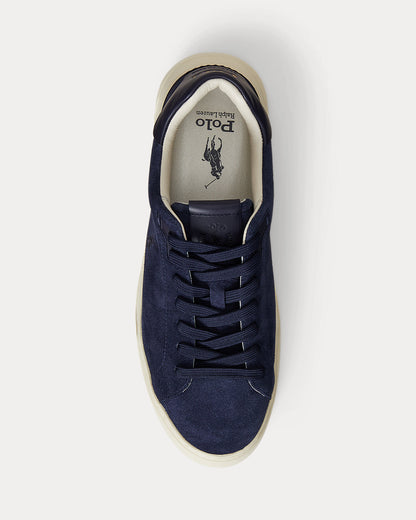 Ralph Lauren Rlite Court Suede Sneaker Navy