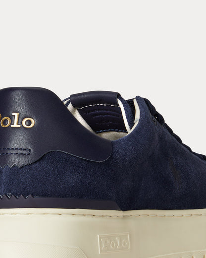Ralph Lauren Rlite Court Suede Sneaker Navy
