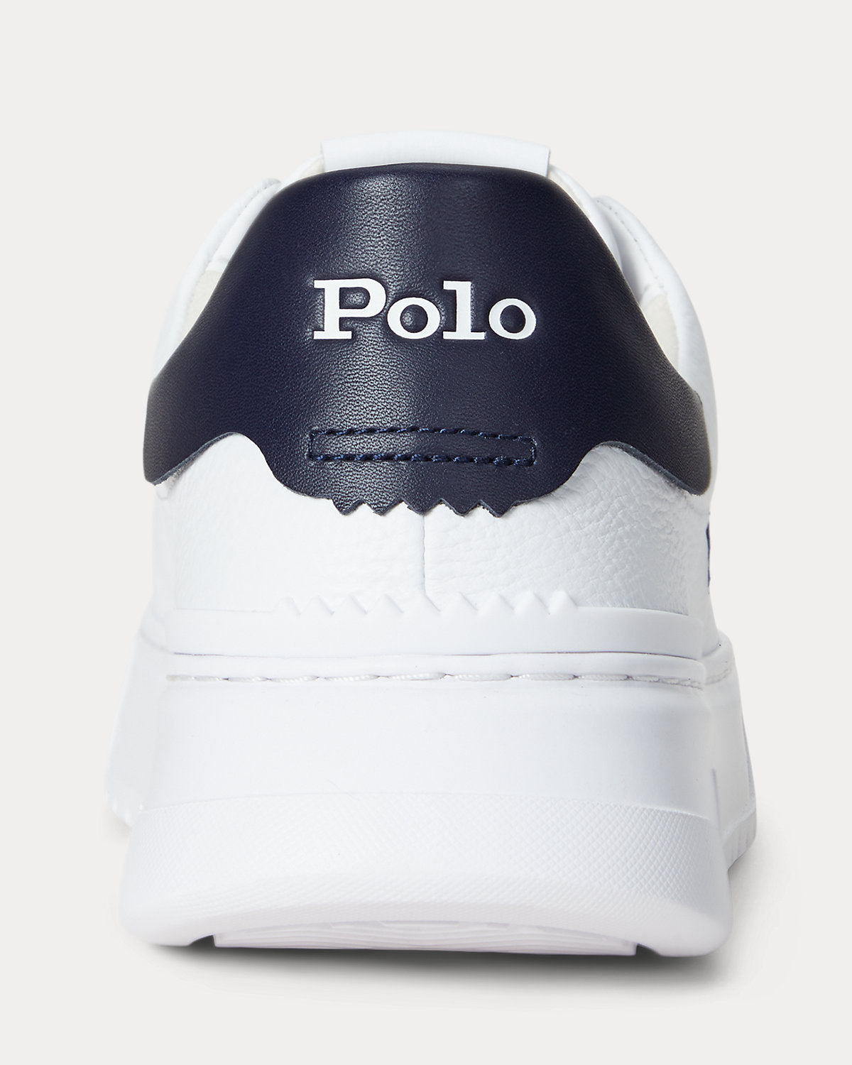 Ralph Lauren Rlite Court Tumbled Leather Sneaker White