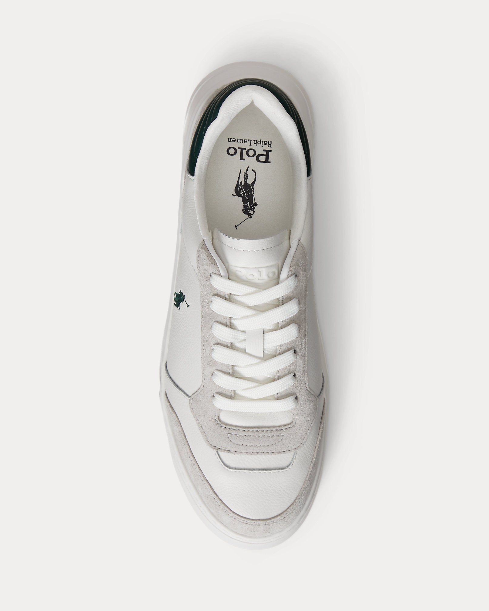 Ralph Lauren Rlite Sport Leathersuede Sneaker Deckwash White