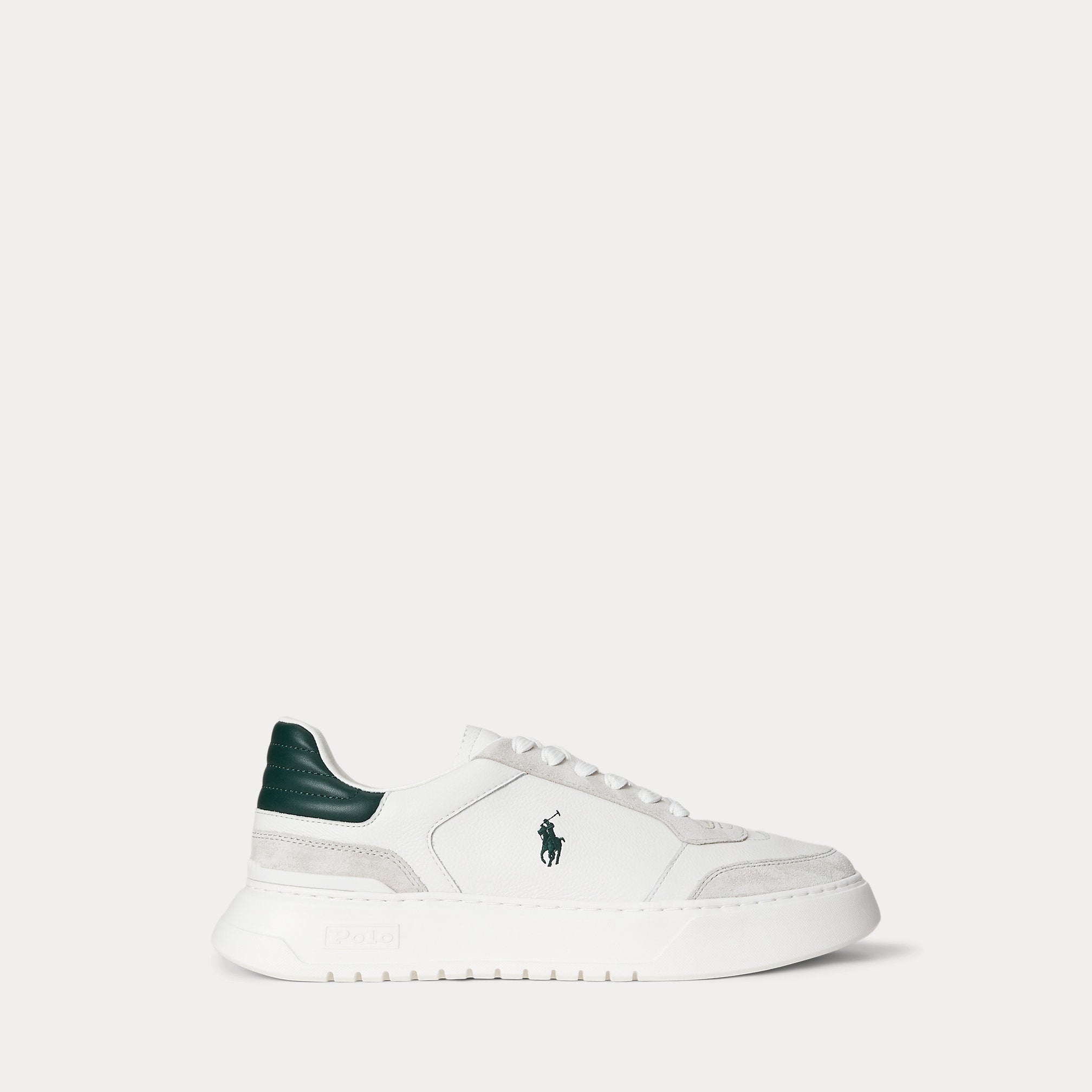 Ralph Lauren Rlite Sport Leathersuede Sneaker Deckwash White