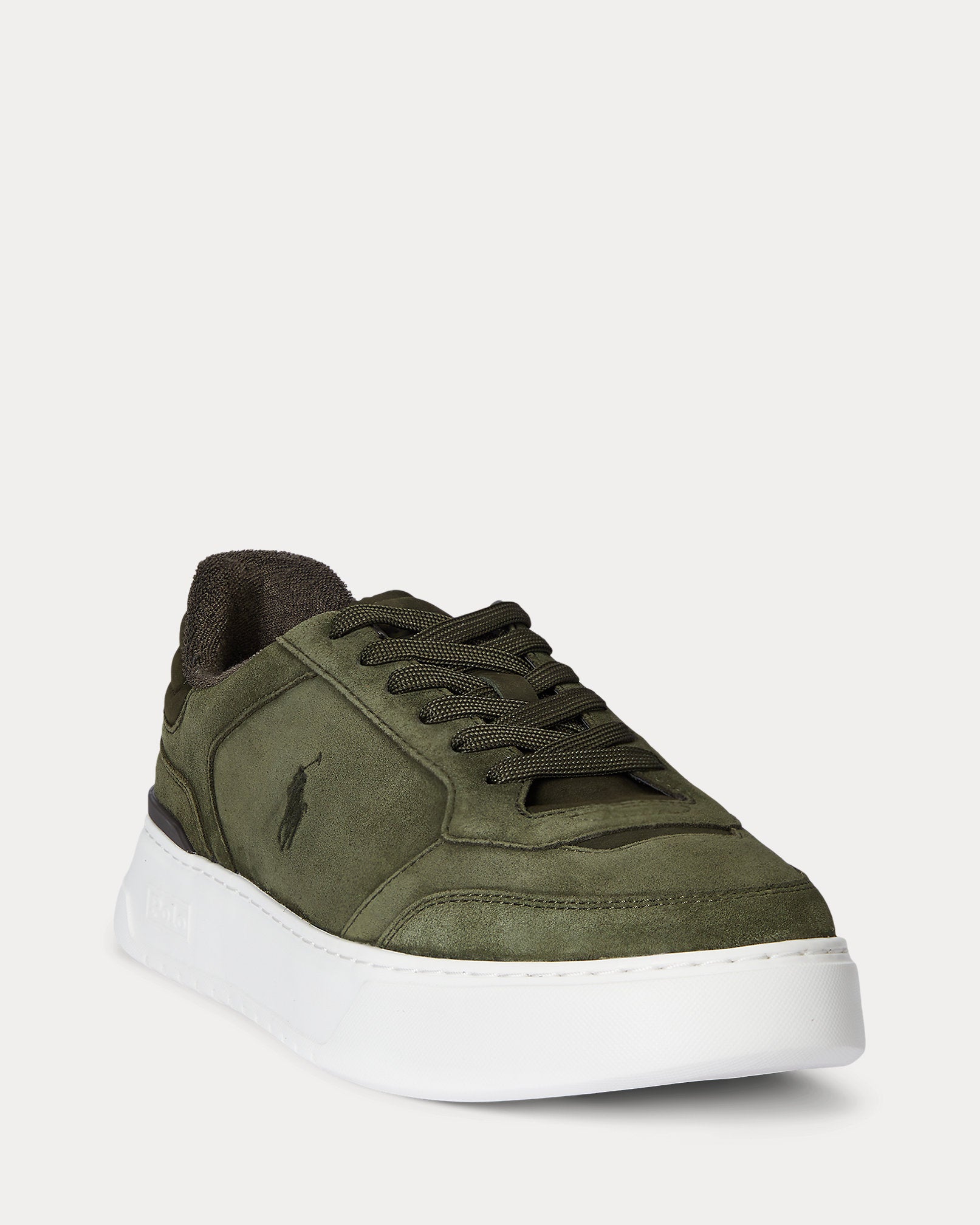 Ralph Lauren Rlite Sport Suede Sneaker Estate Olive