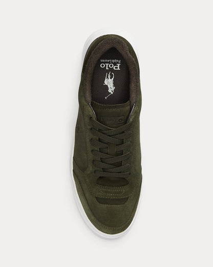Ralph Lauren Rlite Sport Suede Sneaker Estate Olive