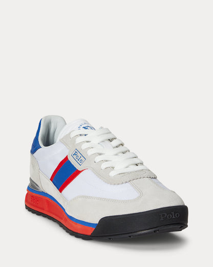 Ralph Lauren Varick Suede Oxford Sneaker White