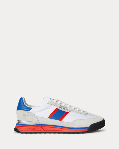 Ralph Lauren Varick Suede Oxford Sneaker White