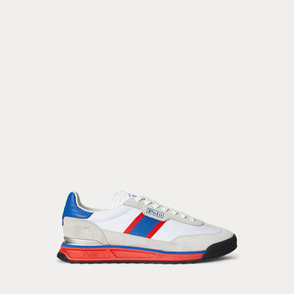 Ralph Lauren Varick Suede Oxford Sneaker White