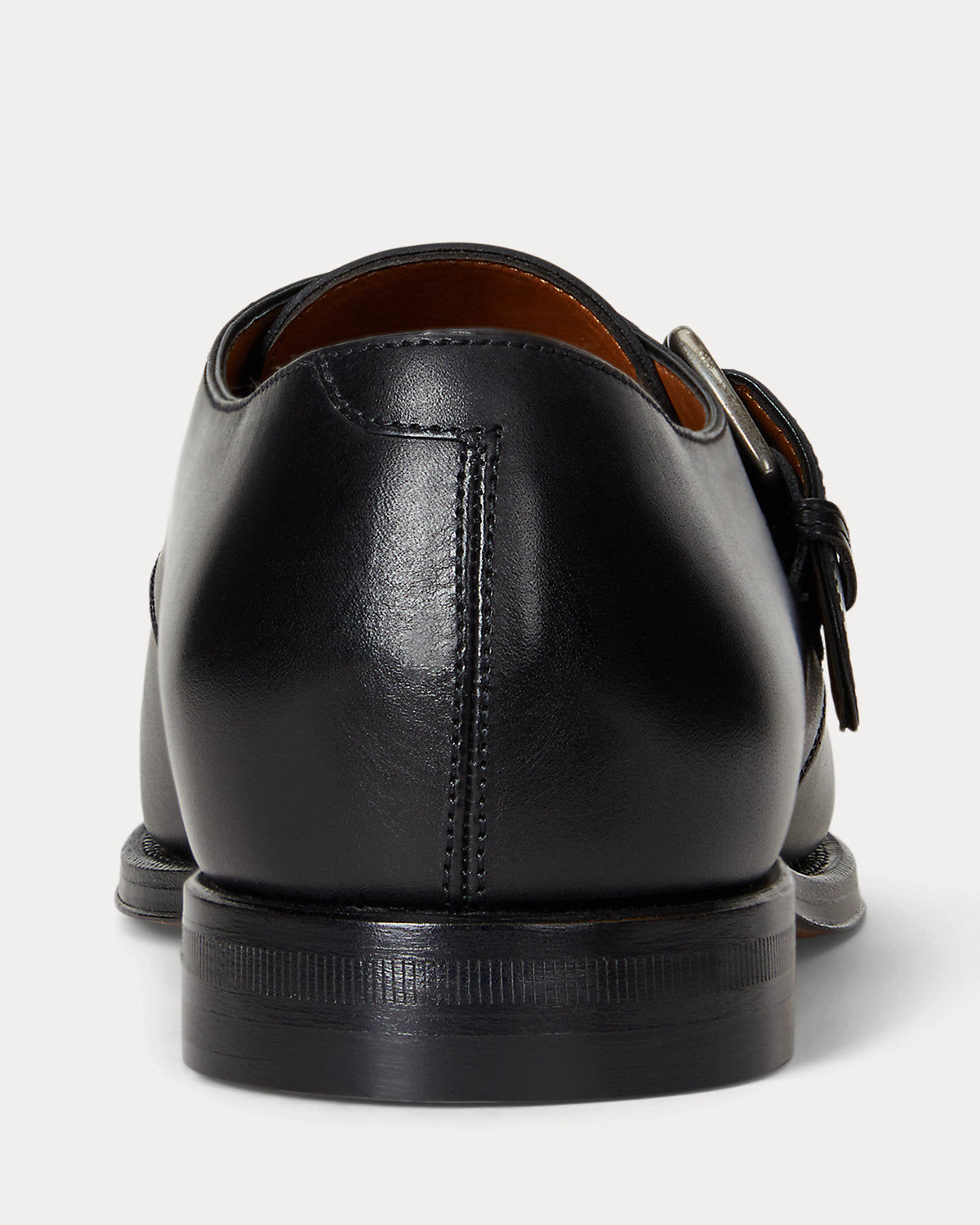 Ralph Lauren Maestra Calfskin Monkstrap Shoe Black