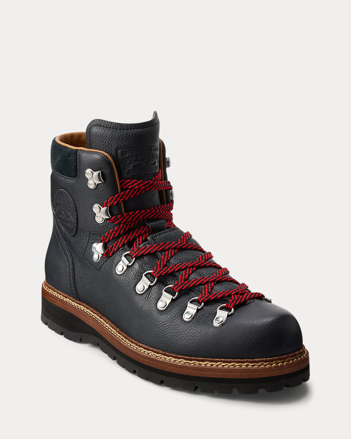 Ralph Lauren Alpine Leather Trail Boot Black